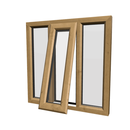 uPVC Window Irish Oak