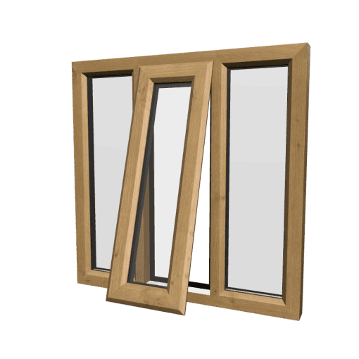 uPVC Window Irish Oak