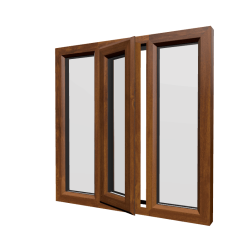 uPVC Window Golden Oak