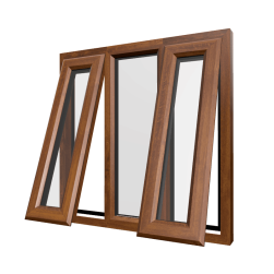 uPVC Window Golden Oak