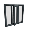 uPVC Window Anthracite Grey
