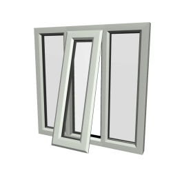 uPVC Window Agate Grey
