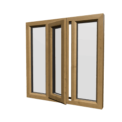 uPVC Window Irish Oak