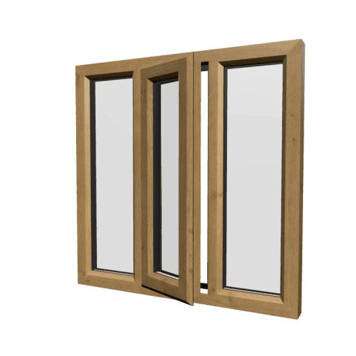 uPVC Window Irish Oak