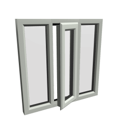 uPVC Window Agate Grey