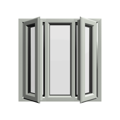 uPVC Window Agate Grey