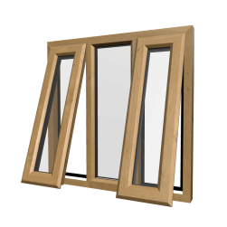 uPVC Window Irish Oak