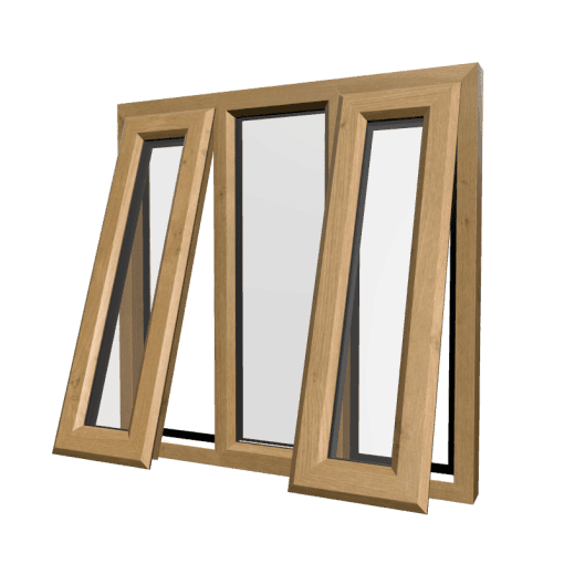 uPVC Window Irish Oak