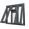 uPVC Window Anthracite Grey
