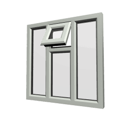 uPVC Window Agate Grey