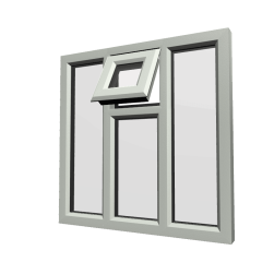 uPVC Window Agate Grey