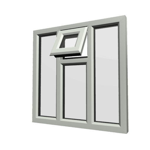 uPVC Window Agate Grey