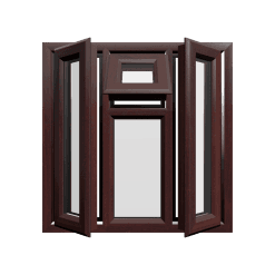 uPVC Window Rosewood Woodgrain