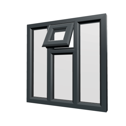 uPVC Window Anthracite Grey
