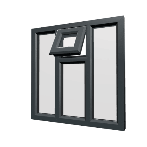 uPVC Window Anthracite Grey