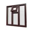 uPVC Window Rosewood Woodgrain