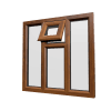 uPVC Window Golden Oak