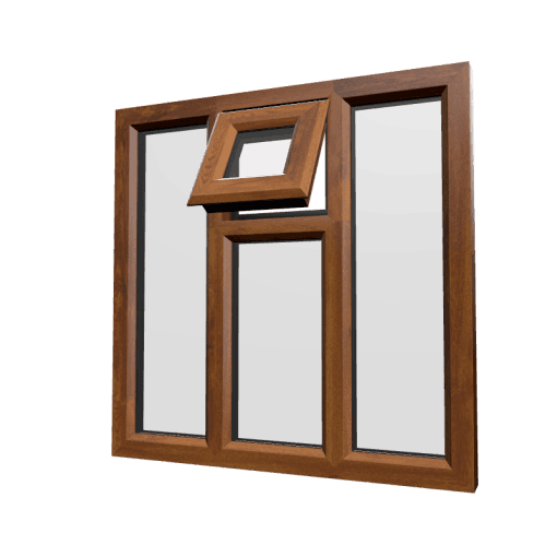 uPVC Window Golden Oak