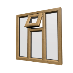 uPVC Window Irish Oak