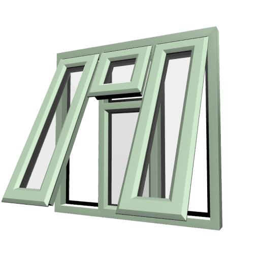 uPVC Window Chartwell Green