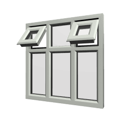 uPVC Window Agate Grey