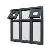 uPVC Window Anthracite Grey