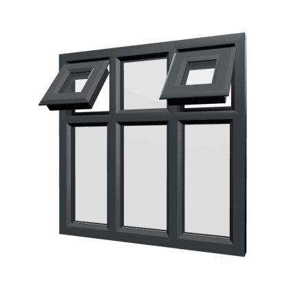 uPVC Window Anthracite Grey