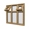 uPVC Window Irish Oak