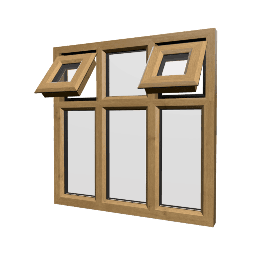 uPVC Window Irish Oak