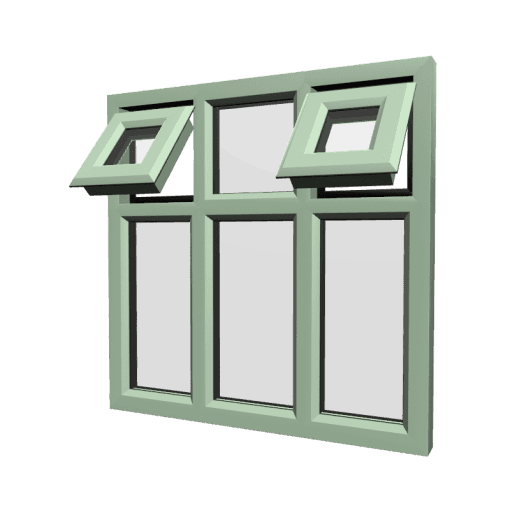 uPVC Window Chartwell Green