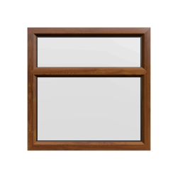 uPVC Window Golden Oak
