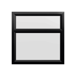 uPVC Window Black Woodgrain