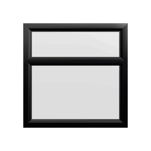 uPVC Window Black Woodgrain