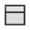 uPVC Window Anthracite Grey