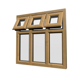 uPVC Window Irish Oak