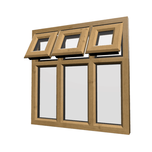 uPVC Window Irish Oak