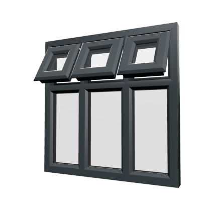 uPVC Window Anthracite Grey