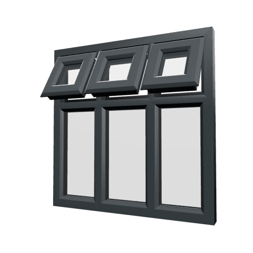 uPVC Window Anthracite Grey