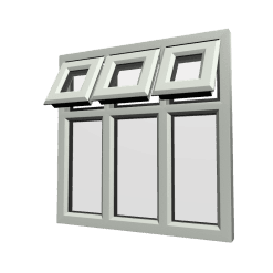 uPVC Window Agate Grey