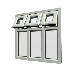 uPVC Window Agate Grey
