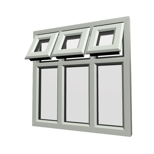 uPVC Window Agate Grey