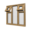 uPVC Window Irish Oak