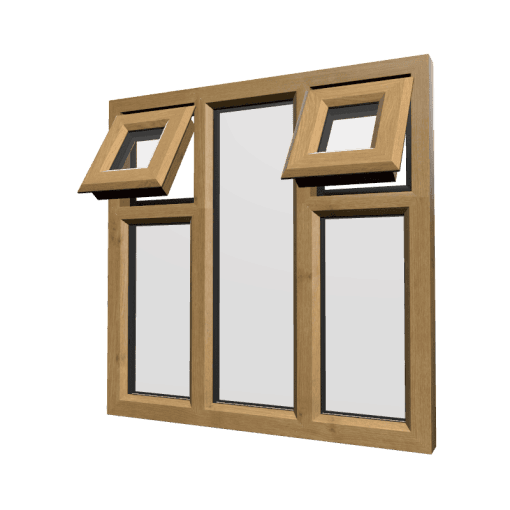 uPVC Window Irish Oak