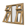 uPVC Window Irish Oak