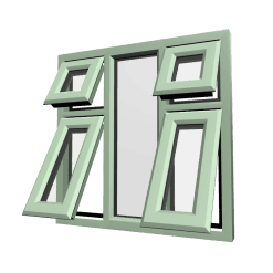 uPVC Window Chartwell Green