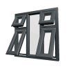uPVC Window Anthracite Grey