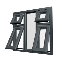 uPVC Window Anthracite Grey