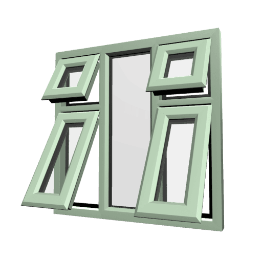 uPVC Window Chartwell Green