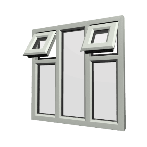 uPVC Window Agate Grey