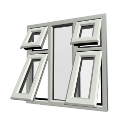 uPVC Window Agate Grey